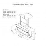 Απορροφητήρας Κουζίνας Τοίχου Belt 55 - Elica