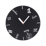 Ρολόι Τοίχου Draw Up (Μαύρο) - WEEW Smart Design
