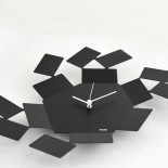 Ρολόι Τοίχου "La Stanza dello Scirocco" Μαύρο Alessi
