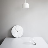 Μαρμάρινο Ρολόι Τοίχου Marble (Λευκό) - Menu