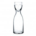 Κρυστάλλινη Καράφα με Ποτήρι Mr. & Mrs. Night Tall Διάφανο Nude Glass