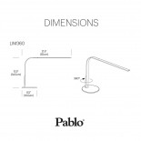 LIM360 Φωτιστικό Γραφείου LED (Λευκό / Καρυδιά) - Pablo Designs