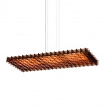 LED Φωτιστικό Οροφής Grid Τριπλό (Γκρι Μπρονζέ) - Pablo Designs