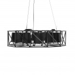 Κρεμαστό Φωτιστικό Οροφής Multilamp Ring (Μαύρο) - Seletti