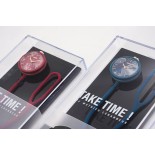 Ρολόι Xειρός Take Time 3 σε 1 (Σκούρο Μπλε) - LEXON