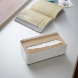 Επιτραπέζια Θήκη για Χαρτομάντηλα RIN (Λευκό / Φυσικό Ξύλο) - Yamazaki