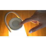UMA Φορητό Φωτιστικό LED με Ηχείο Bluetooth Ασημί / Λευκό Pablo Designs