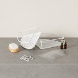 Γωνιακά Ράφια Τοίχου & Μπάνιου Cubiko Σετ των 2 (Λευκό) - Umbra