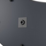Ασύμμετρος Καθρέφτης Τοίχου Umbra Hubba Pebble Μαύρο Μεταλλικό