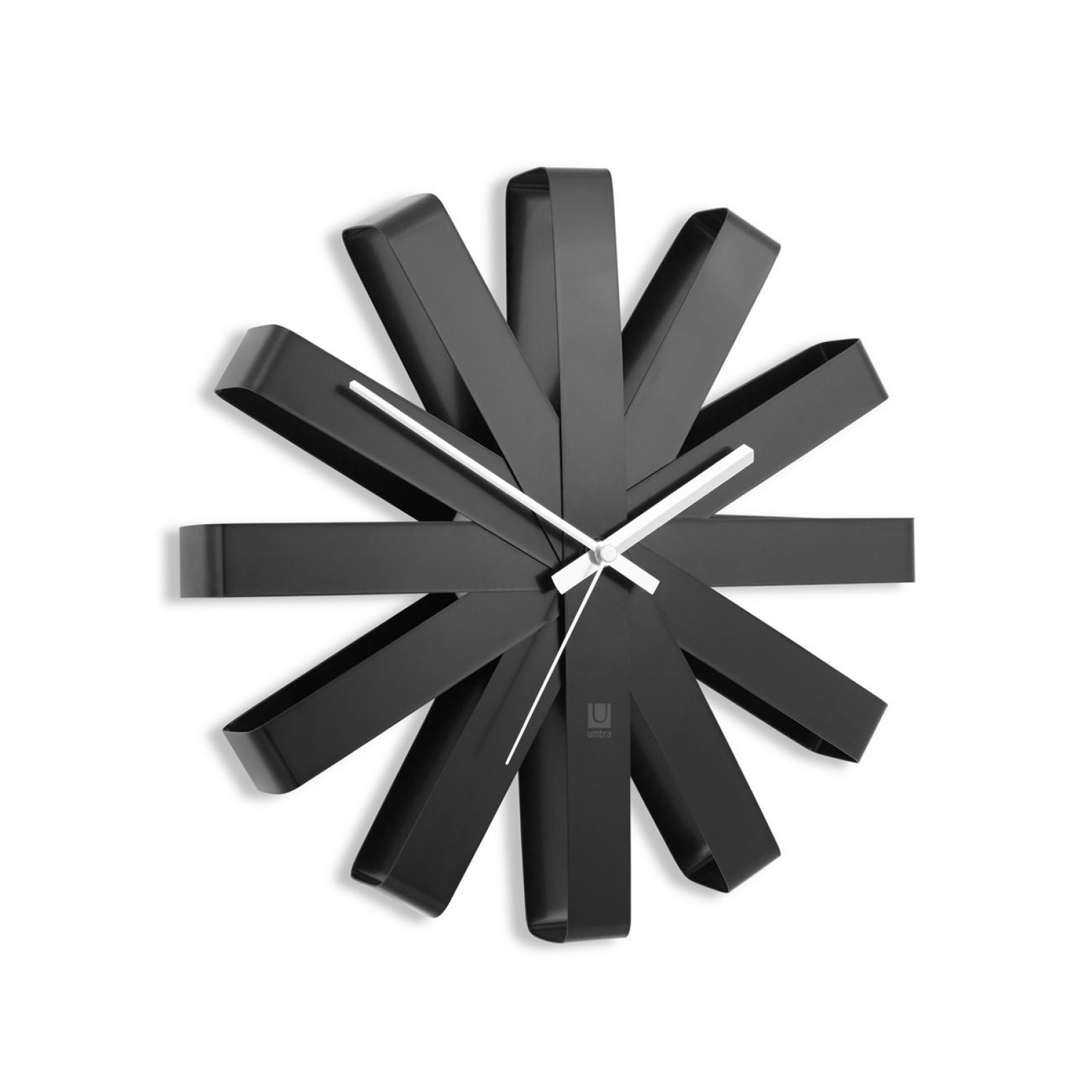 Ribbon Wall Clock (Black) - Umbra