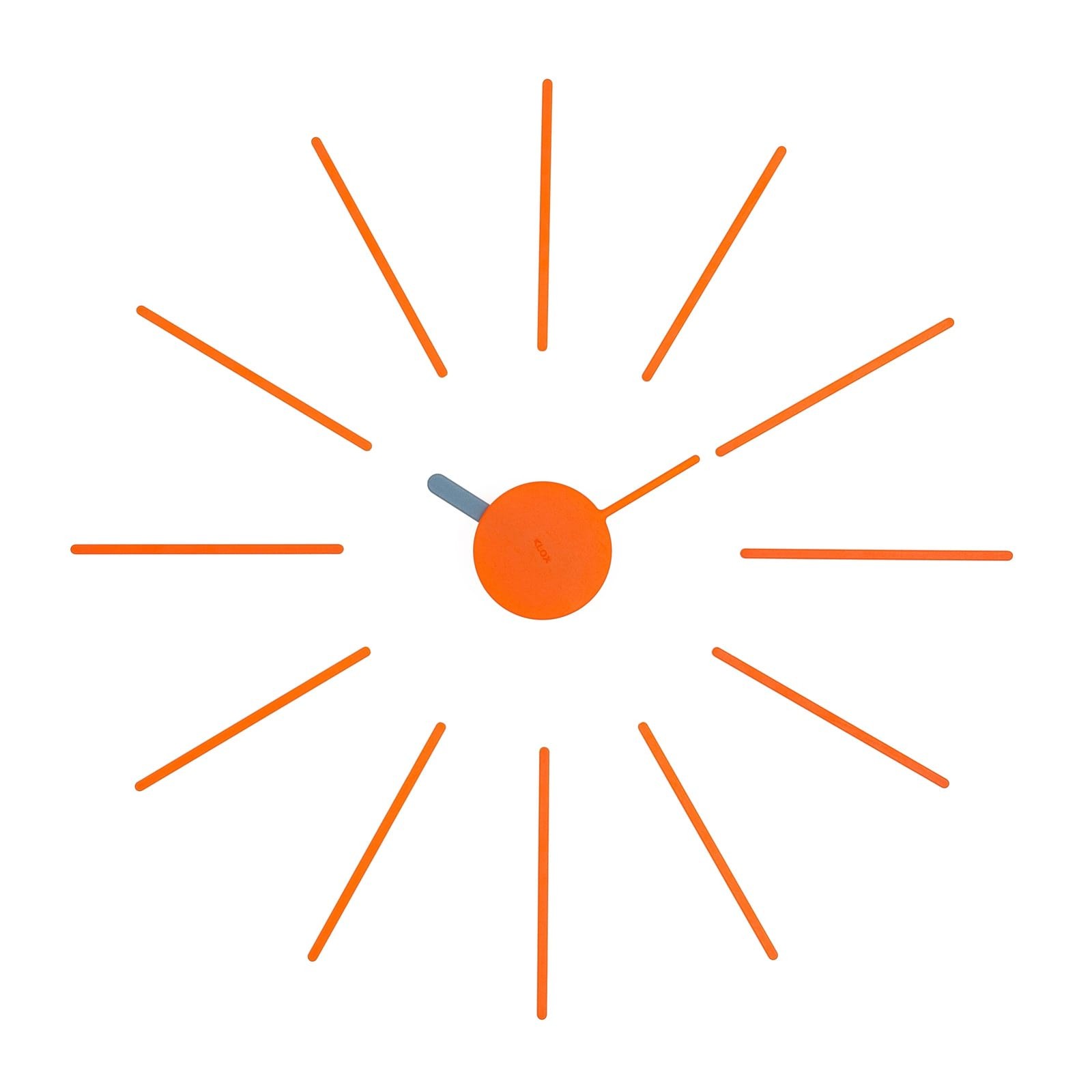 Urchin Wall Clock (Orange/Grey) - KLOX | Design Is This