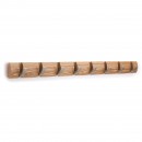 FLIP 8 Hook Coat Rack (Natural Wood) - Umbra