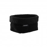 TELA Crochet Storage Basket M (Black) - Blomus