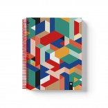 Geometric Spiral Notebook  - WEEW Smart Design