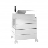 360° Container Drawer Unit 5 Compartments (White) - Magis