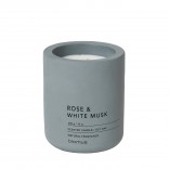 Scented Candle FRAGA L Rose & White Musk - Blomus