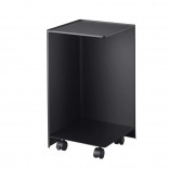 TOWER Toilet Paper Holder With Casters (Black) - Yamazaki