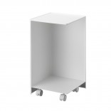 TOWER Toilet Paper Holder With Casters (White) - Yamazaki
