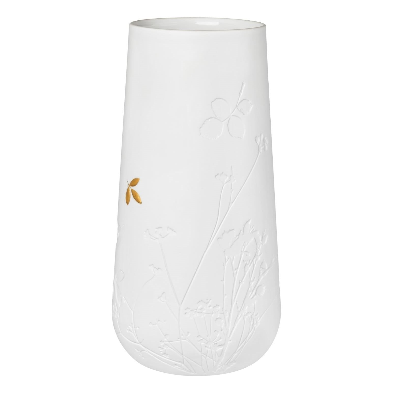 Golden Leaf Porcelain Vase (Large) - Raeder