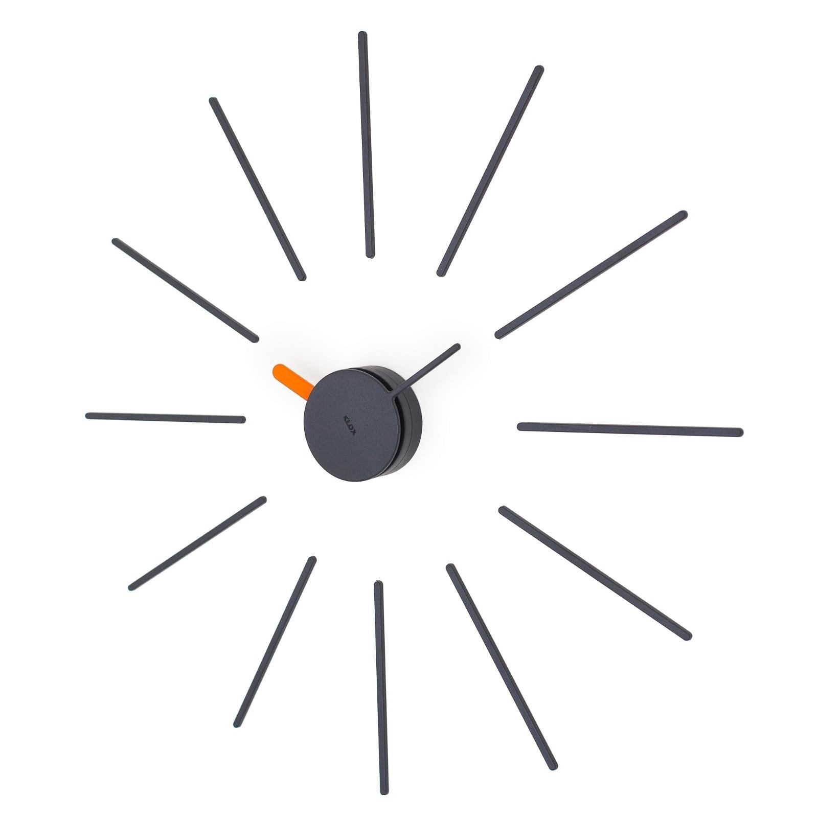 Urchin Wall Clock (Black/Orange) - KLOX