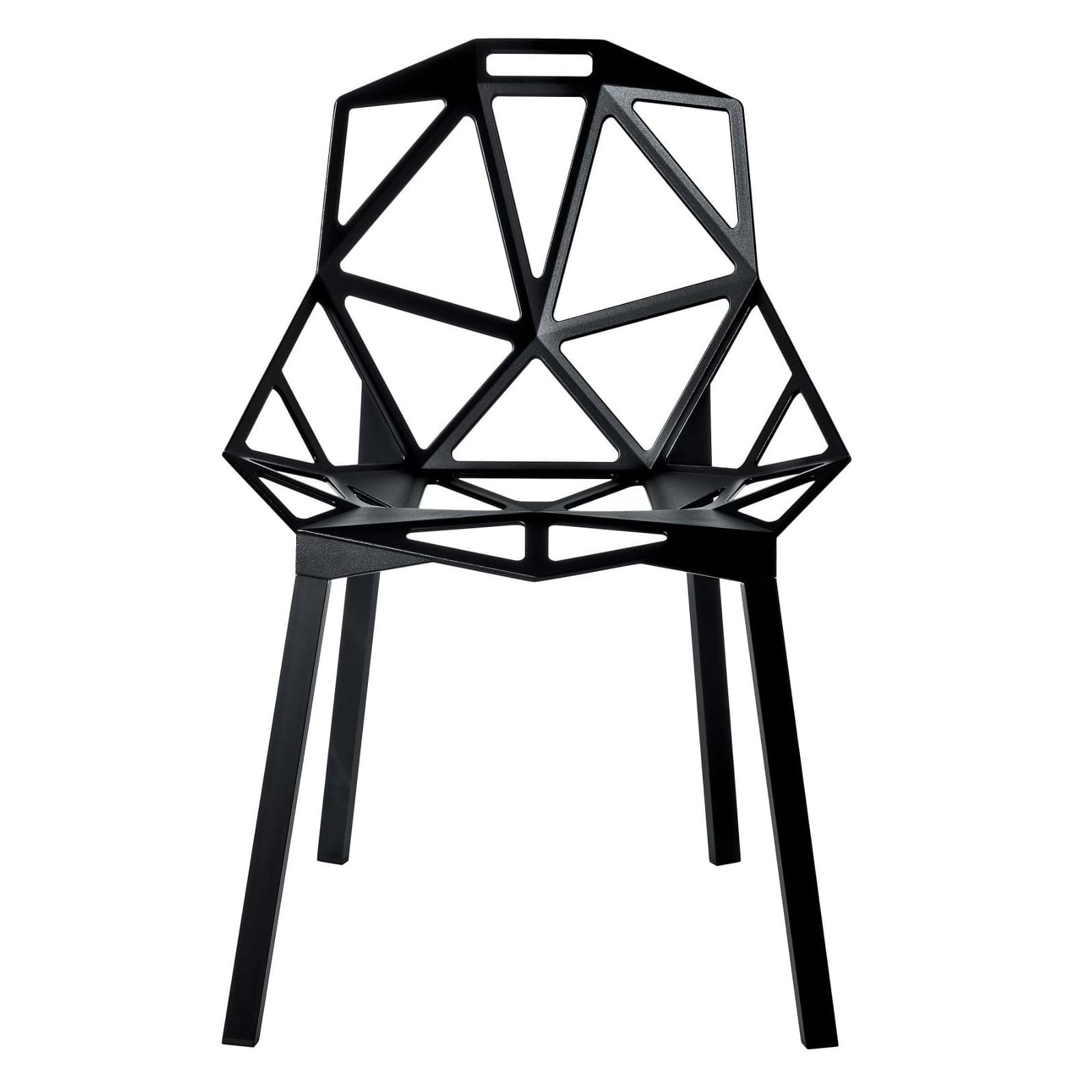 Chair One Stackable Chair (Black / Black) - Magis