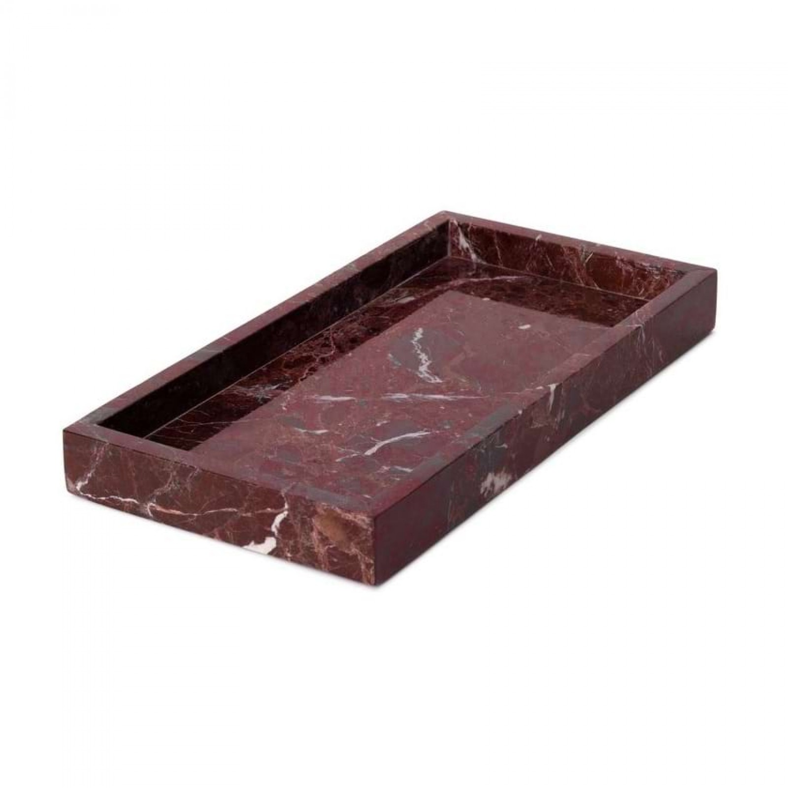 Red Marble Tray 30x15cm (Rosso Levanto)