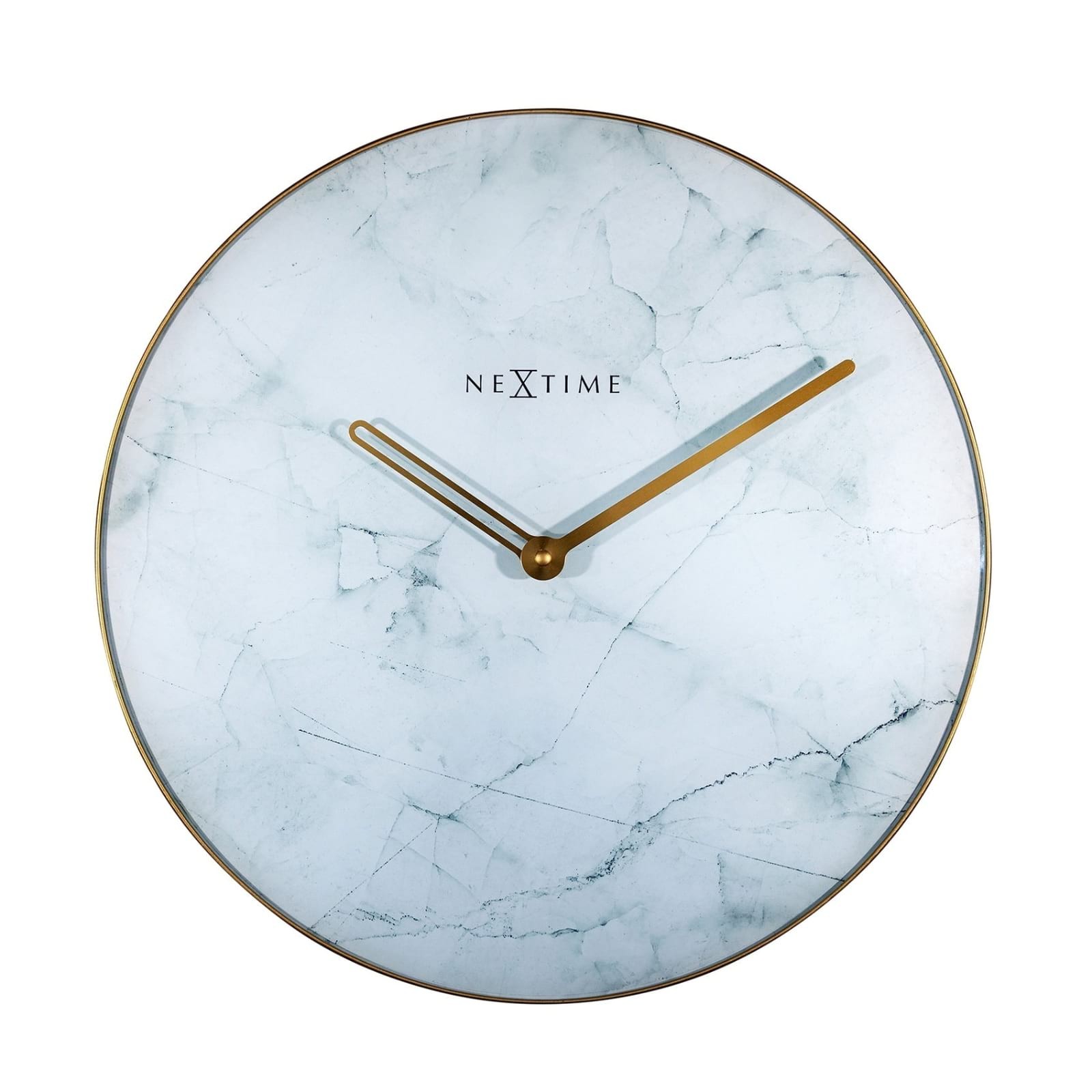 Marble Wall Clock 40cm (White) - NeXtime