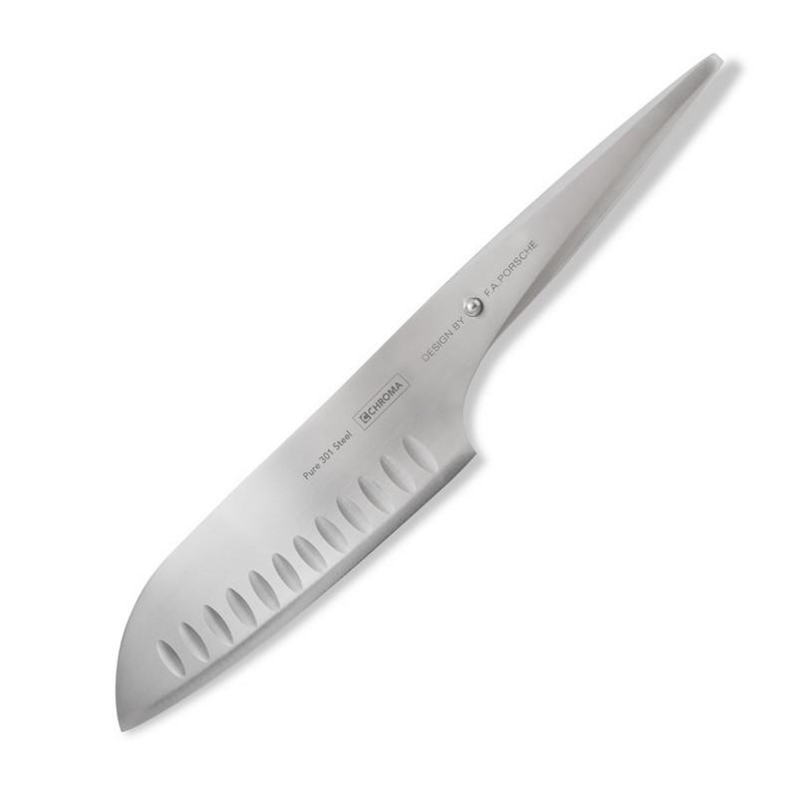 Fluted Blade Santoku Knife 17.8 cm Type 301 P21 by F.A. Porsche - Chroma 
