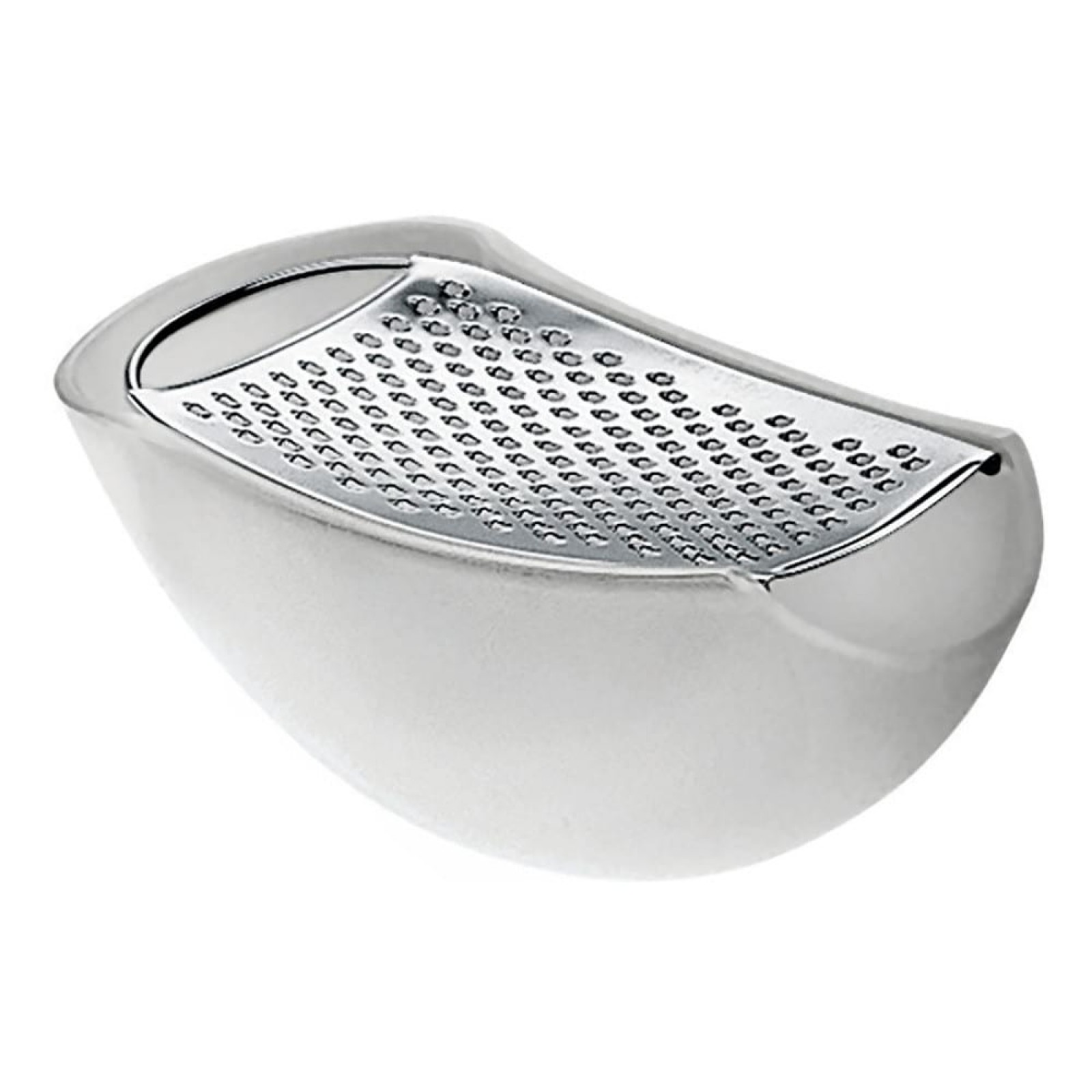 Parmenide Grater with Cheese Cellar (White) - Alessi