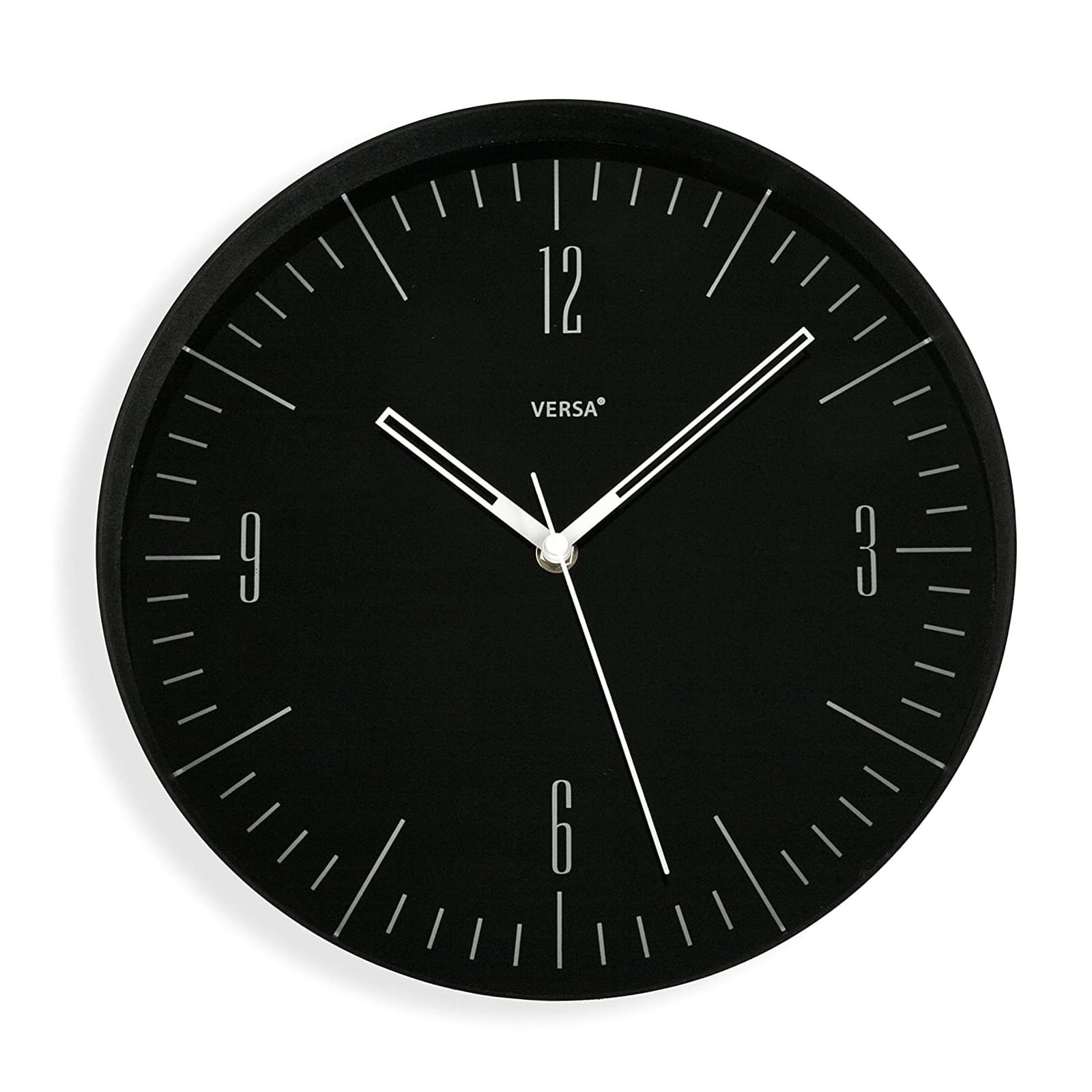 Plain Wall Clock (Black) - Versa
