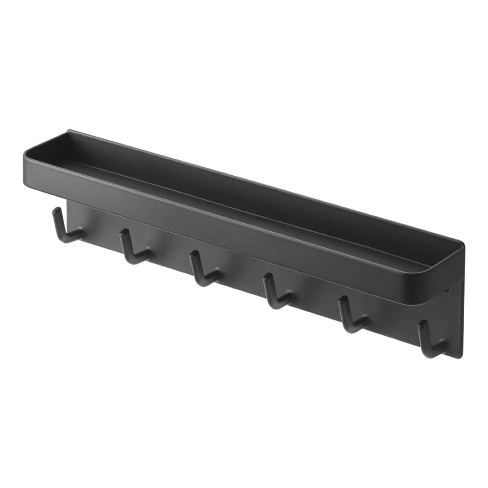 Smart Magnetic Key Rack with Tray (Black) - Yamazaki