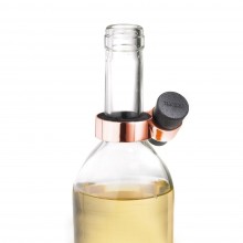 Drip Catcher & Cork Holder for Wine Bottles (Rose Gold) - Troika