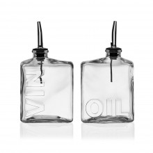 Set of Glass Oil and Vinegar Bottles - Versa