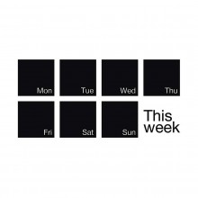 Weekly Planner Wall Sticker Blackboard - WEEW Smart Design