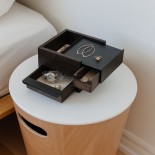 Mini Stowit Jewelry Storage Box (Black / Walnut) - Umbra