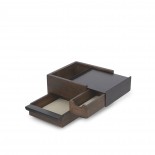 Mini Stowit Jewelry Storage Box (Black / Walnut) - Umbra