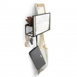 Cubiko Wall Mirror and Storage Unit (Black) - Umbra