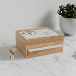Stowit Jewelry Storage Box (White / Natural) - Umbra