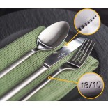 30 Pieces Cutlery Set for 6 People Matte Stainless Steel - Silberthal