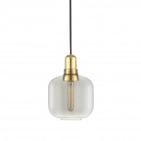 Amp Lamp Small (Smoke / Brass) - Normann Copenhagen