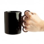 Knuckle Duster Mug (Black/ Silver)