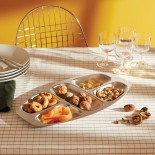 2400 Hors-D'oeuvre Set 5 Section Tray (Stainless Steel) - Alessi