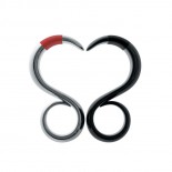 StaySafe No-Touch Key Ring (Black) - Alessi