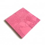 Athens Fragments Flamingo Pink Concrete Coasters (set of 4) - A Future Perfect