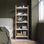 Bellwood Freestand Shelf 5 Tier (White / Natural) - Umbra