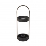 Bellwood Umbrella Stand (Black / Walnut) - Umbra