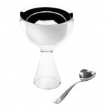 Big Love Ice Cream Bowl & Spoon (Stainless Steel) - Alessi