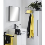 BLACK LINE STONE SKULL Set of 3 Batch Towels with Rhinestones 550g/m² - done. by Karabel