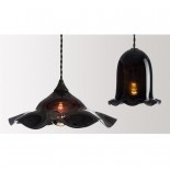Black Nouveau Pendant Lamp Bell - Rothschild & Bickers