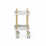 Block Table Trolley (Light Grey / Ashwood) - Normann Copenhagen